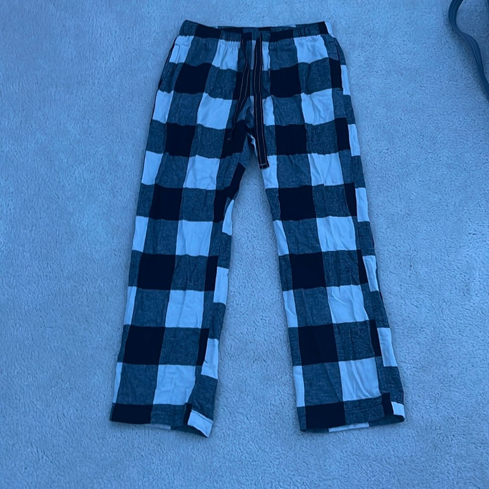 White Plaid PJ Pants